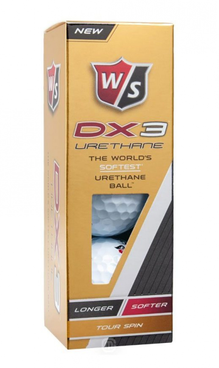 Wilson Staff Golfbollar Dx3 Urethane Vit (1st 3-pack) i gruppen Golfbollar / 3-pack hos Dimbo Golf AB (3418007-10)
