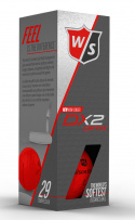 Wilson Staff Golfbollar Dx2 Soft Optix Röd (1st 3-pack)