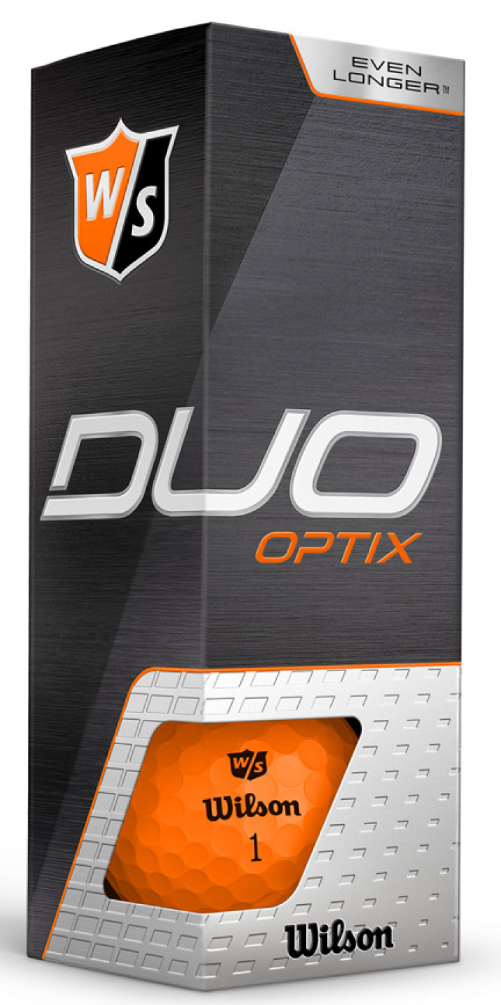 Wilson Staff Golfbollar Duo Optix Orange (1st 3-pack) i gruppen Golfbollar / 3-pack hos Dimbo Golf AB (3418017-60)