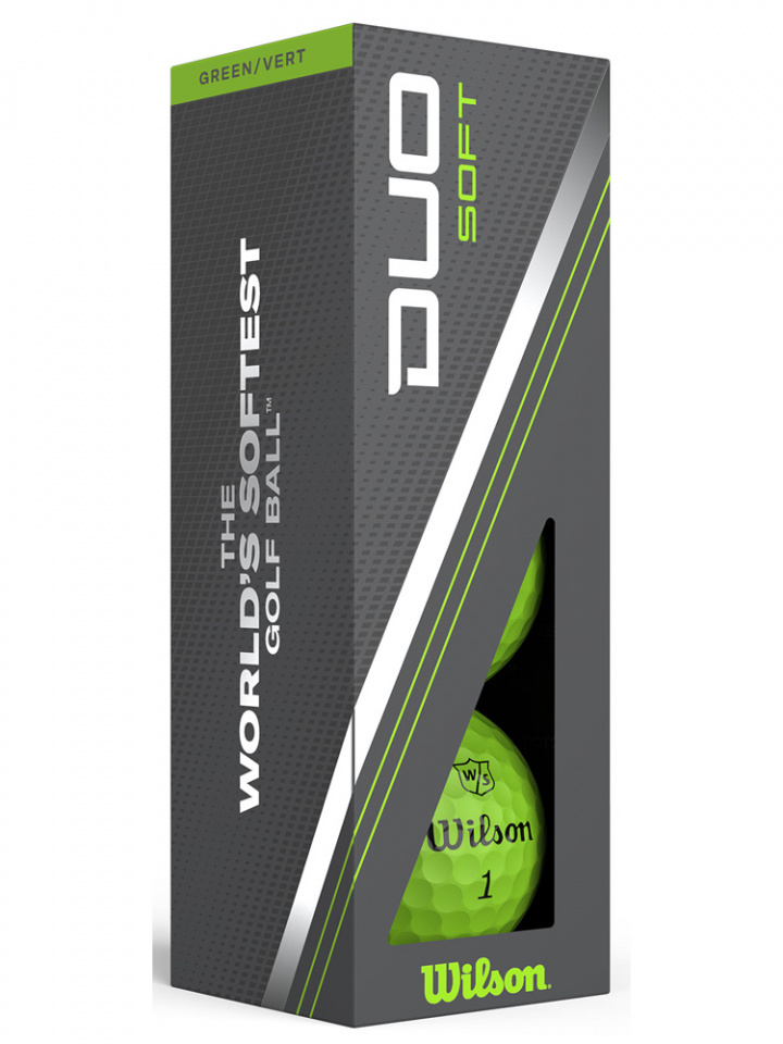 Wilson Staff Golfbollar Duo Soft Grön (1st 3-pack) i gruppen Golfbollar / 3-pack hos Dimbo Golf AB (3418021-40)