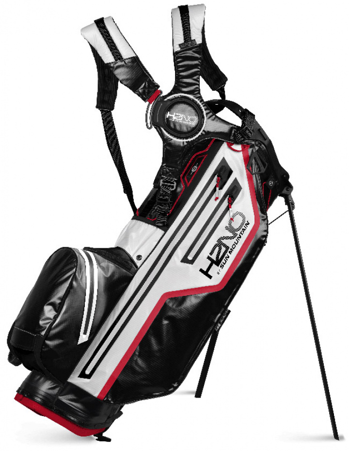 Sun Mountain Bärbag H2NO Lite 14-way Svart/Vit/Röd i gruppen Bagar / Bärbagar Vattentäta hos Dimbo Golf AB (3511042-BWR)