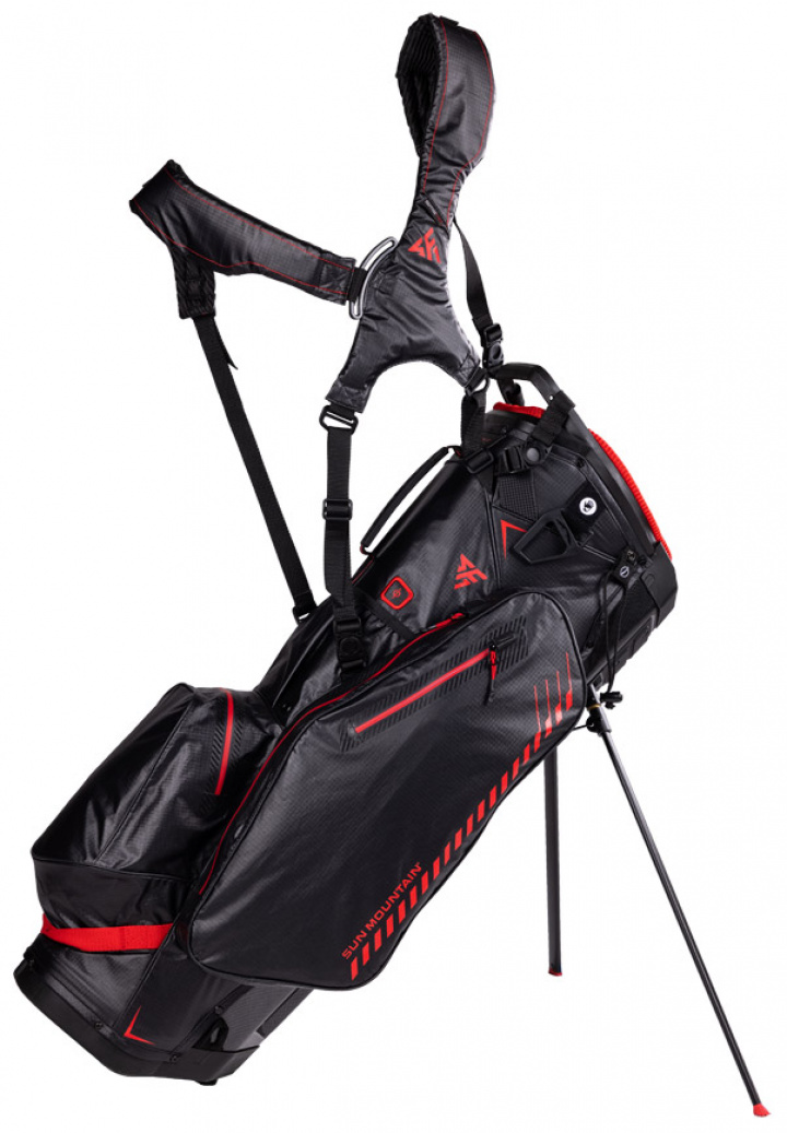 Sun Mountain Bärbag Sportfast Hybrid Svart/Röd i gruppen Bagar / Bärbagar / Sun Mountain Bärbagar hos Dimbo Golf AB (3511046-BR)