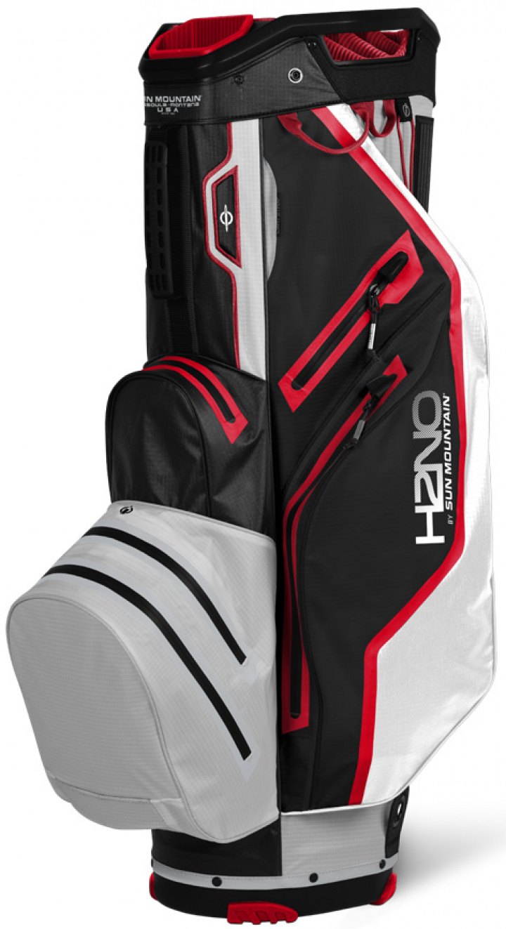 Sun Mountain Vagnbag H2NO Lite Cadet/Svart/Vit/Röd i gruppen Bagar / Vagnbagar Vattentäta / Sun Mountan Vattentät Vagnbag hos Dimbo Golf AB (3512041-CB)