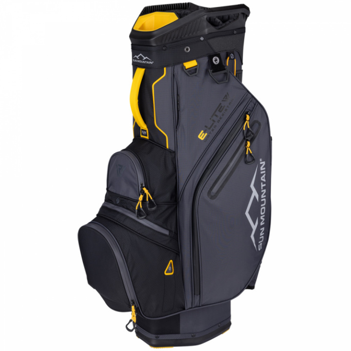 Sun Mountain Vagnbag E-Lite Svart Svart/Stål/Guld i gruppen Bagar / Vagnbagar / Sun Mountain Vagnbagar hos Dimbo Golf AB (3512047-253435)