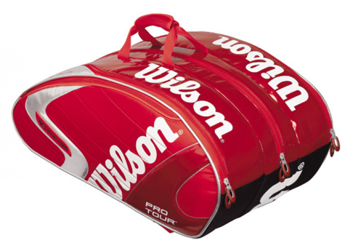 Wilson Racketväska K Pro Tour Super Six, Röd/Vit i gruppen Tillbehör / Övriga Sporter / Tennis / Väskor/Racketfodral hos Dimbo Golf AB (369996)