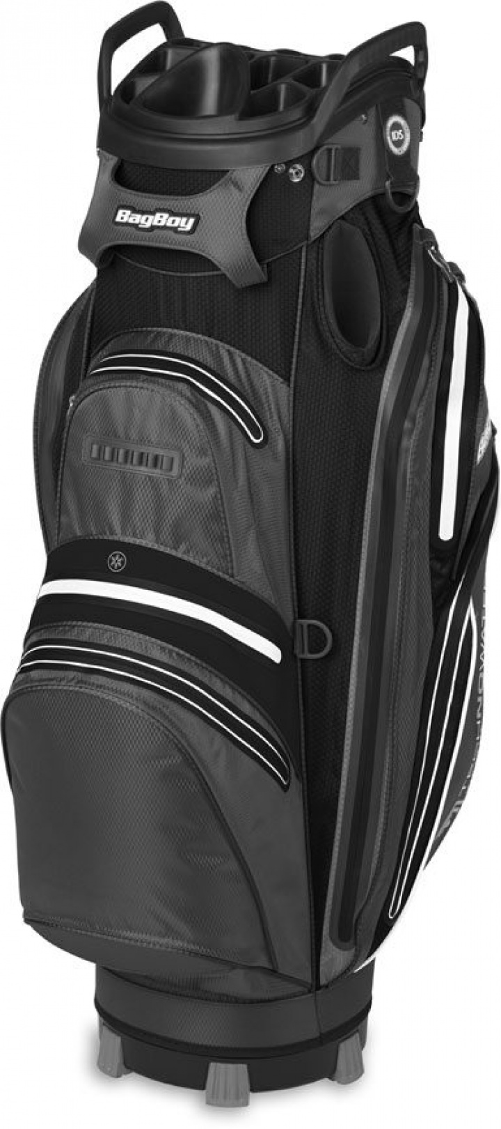 BagBoy Vagnbag Technowater C-337 Grå/Svart/Vit i gruppen Bagar / Bagboy Golfbag hos Dimbo Golf AB (3812001-37129)