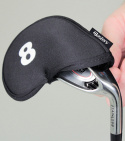 Masters Headcovers Järnklubbor Neopren Svarta 4-SW