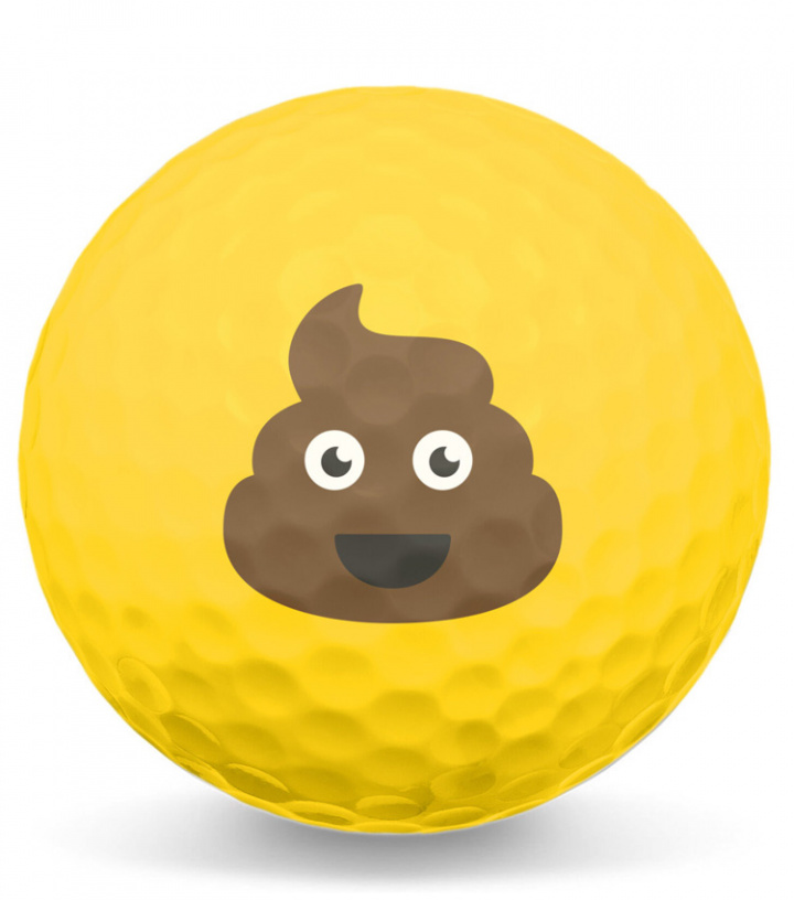 Golfboll Smiley Bajshög i gruppen Golfbollar / Alternativa Golfbollar hos Dimbo Golf AB (4087001-0113)