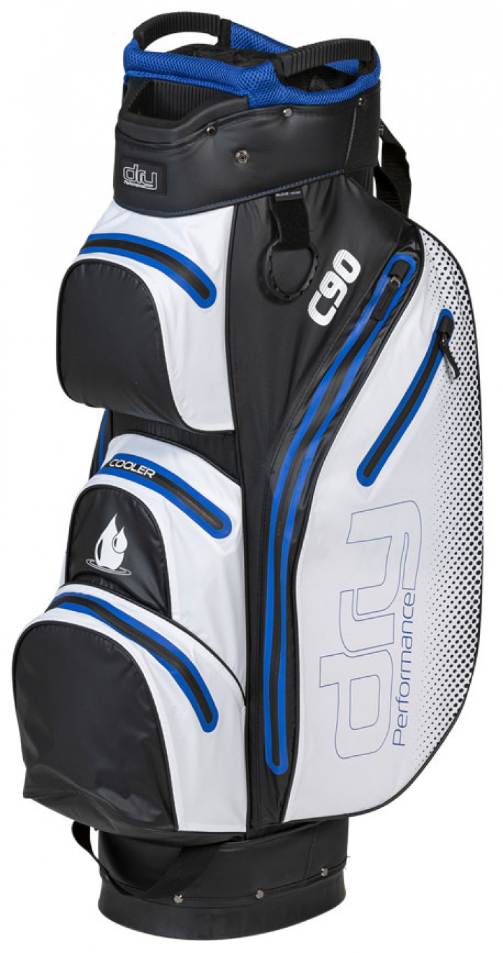 Dry Performance Vagnbag C90 9,5 Svart/Vit/Royalblå i gruppen Bagar / Vagnbagar Vattentäta hos Dimbo Golf AB (4112004-03)