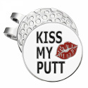 Golfgear Markör med clip Emalj Kiss My Putt