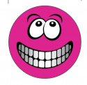 Golfgear Markör med clip Rosa Galen Smiley