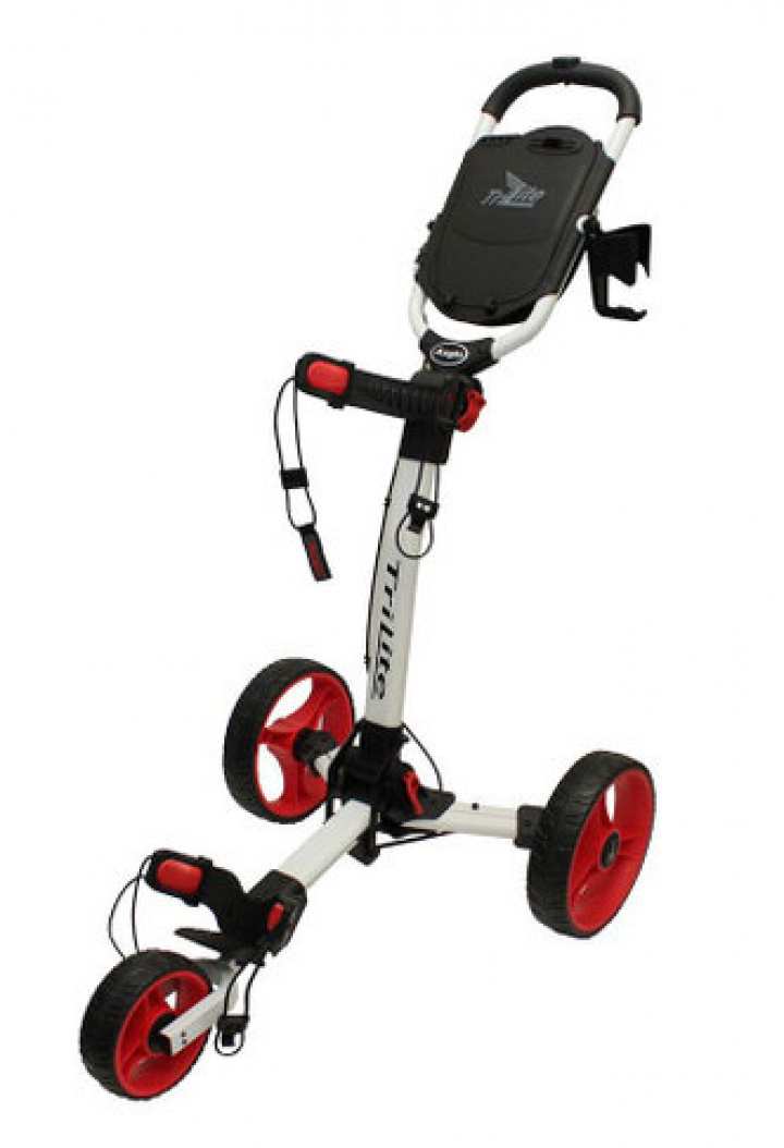 Axglo Golfvagn Trehjuling TriLite Vit/Röd i gruppen Vagnar / Alla Golfvagnar / Axglo Golfvagn hos Dimbo Golf AB (4183010-1050)