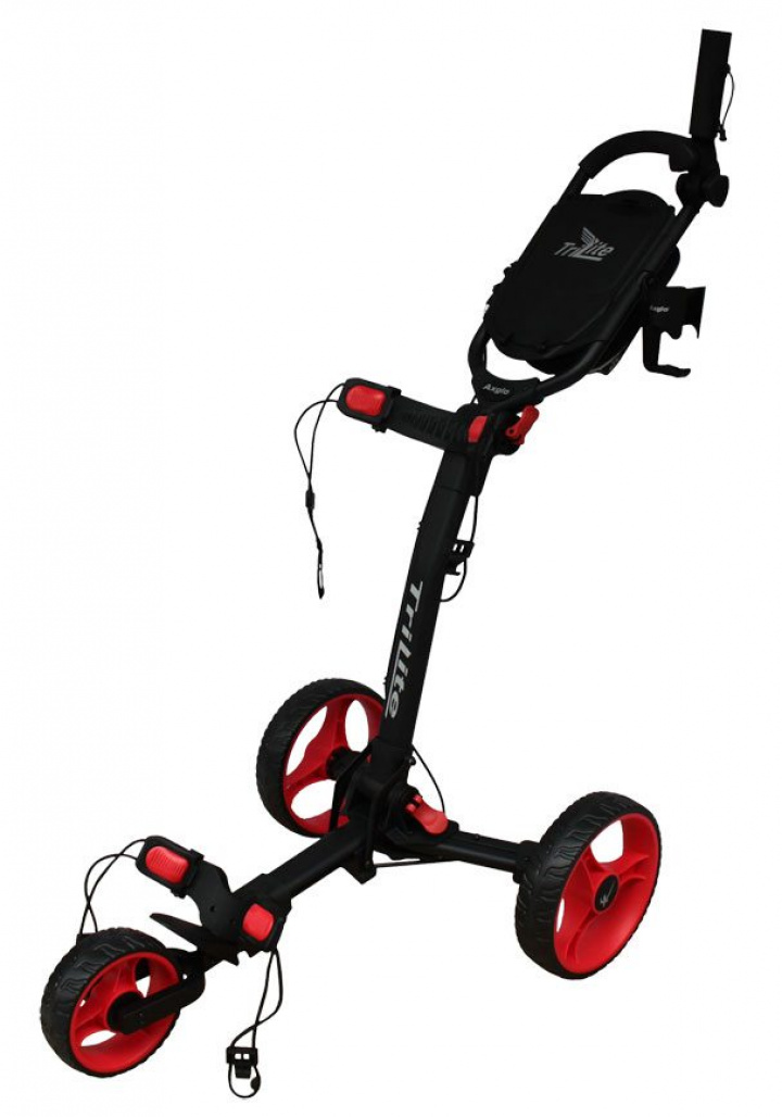 Axglo Golfvagn Trehjuling TriLite Svart/Röd i gruppen Vagnar / Alla Golfvagnar / Axglo Golfvagn hos Dimbo Golf AB (4183010-9050)