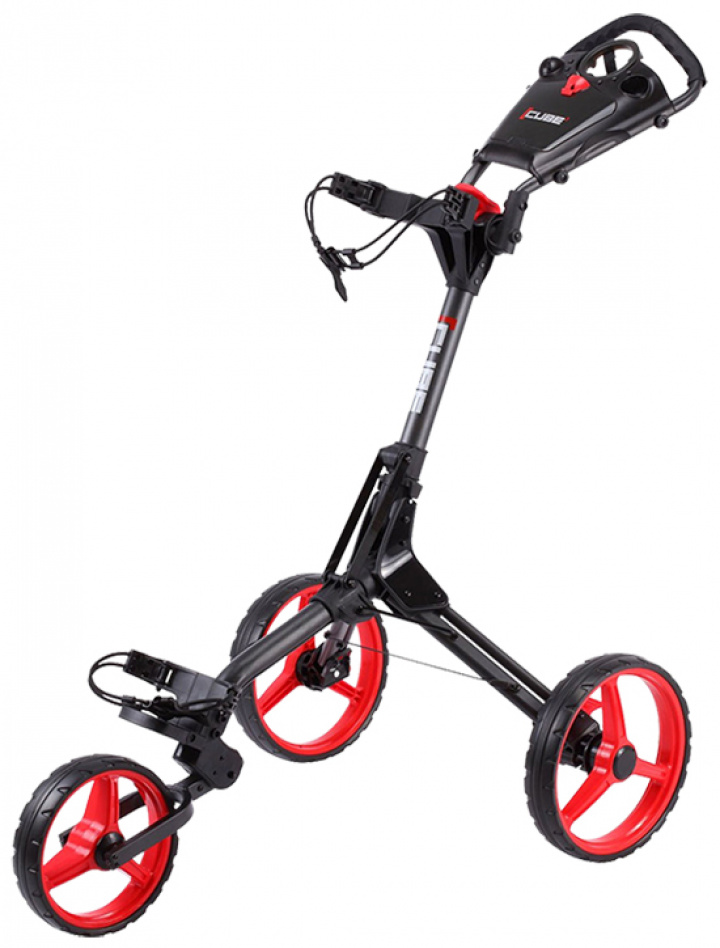 Cube Golfvagn Trehjuling Svart/Röd i gruppen Vagnar / Golfvagnar hos Dimbo Golf AB (4183011-9955)