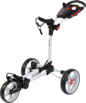 Fastfold Golfvagn Trehjuling Flat Vit