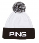 Ping Mössa Classic Bobble Knit Vit/Svart
