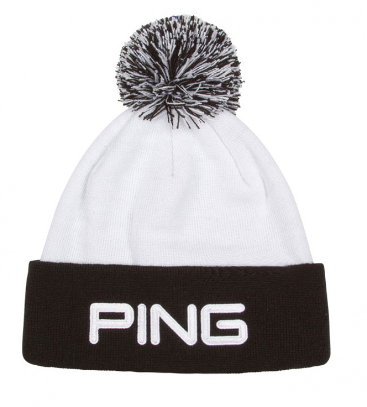 Ping Mössa Classic Bobble Knit Vit/Svart i gruppen Kläder / Accessoarer / MÖSSOR hos Dimbo Golf AB (4504002-19)