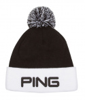 Ping Mössa Classic Bobble Knit Svart/Vit