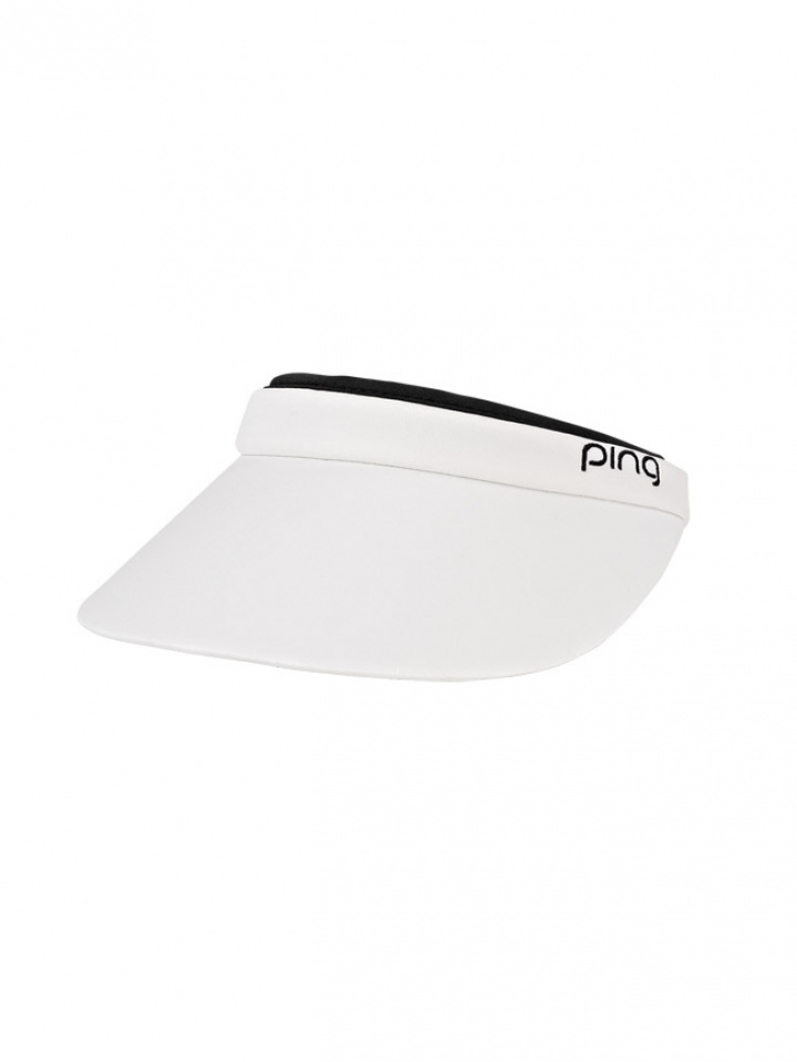 Ping Solskärm Clip Visor 214 Vit i gruppen Kläder / Accessoarer / SOLSKÄRMAR hos Dimbo Golf AB (4506003-3594402)
