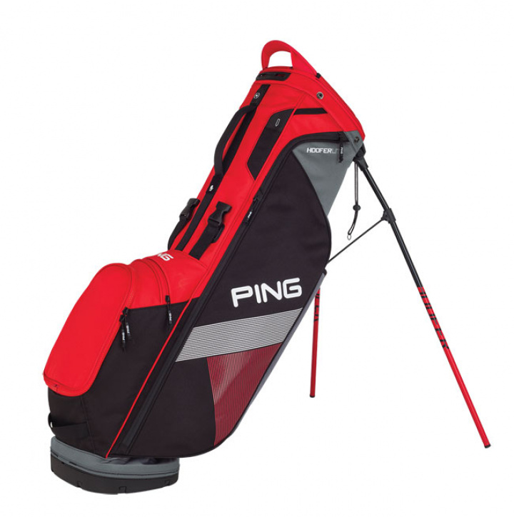 Ping Bärbag Hoofer Lite Röd/Svart/Grå i gruppen Bagar / Bärbagar hos Dimbo Golf AB (4511025-5499)