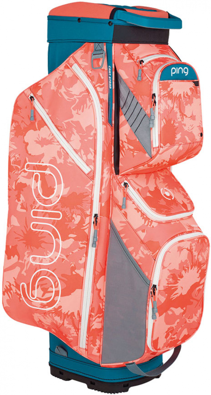 Ping Vagnbag Traverse Storm/Korallblommig i gruppen Bagar / Vagnbagar hos Dimbo Golf AB (4512027-09)