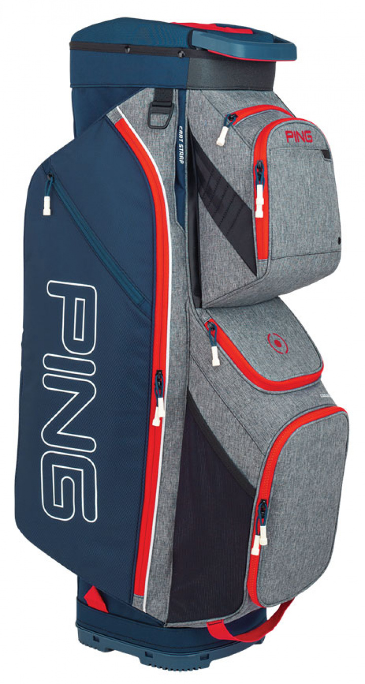 Ping Vagnbag Traverse Heathered Grå/Marinblå/Scarlet i gruppen Bagar / Vagnbagar hos Dimbo Golf AB (4512027-958959)