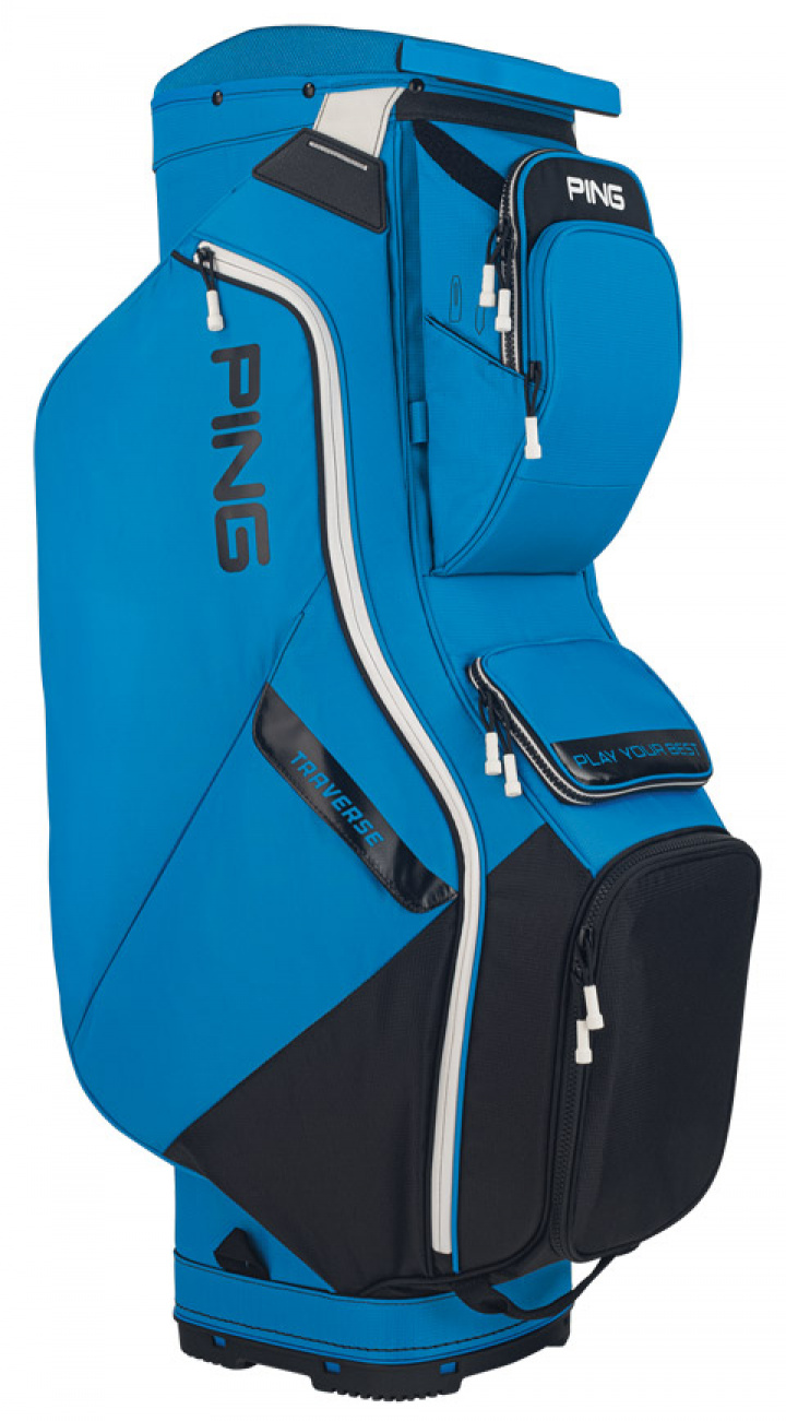 Ping Vagnbag Traverse 214 Royalblå/Svart/Vit i gruppen Bagar / Vagnbagar hos Dimbo Golf AB (4512029-3546307)