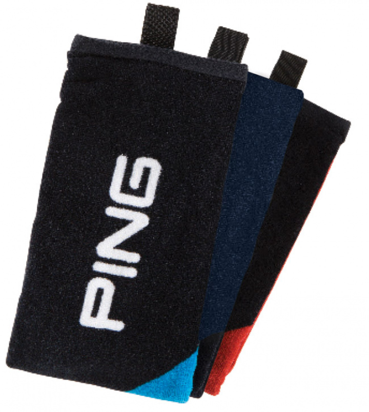 Ping Handduk Trifold Assorted Marin/Svart i gruppen Tillbehör / Golftillbehör / Golfhanddukar hos Dimbo Golf AB (4543022-8099)
