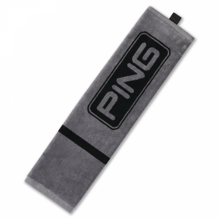 Ping Handduk Tri Fold Grå i gruppen Tillbehör / Golftillbehör / Golfhanddukar hos Dimbo Golf AB (4543036-840102)