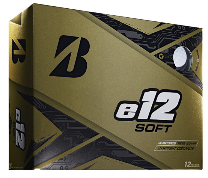 Bridgestone Golfboll E12 Soft Vit (1st duss) i gruppen Golfbollar hos Dimbo Golf AB (4916017-10)