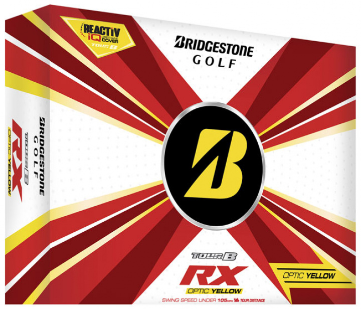 Bridgestone Golfboll 2022 Tour B RX Gul (1st duss) i gruppen Golfbollar / Dussin hos Dimbo Golf AB (4916024-2212RXY)