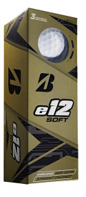 Bridgestone Golfboll E12 Soft Vit (1st 3-pack)