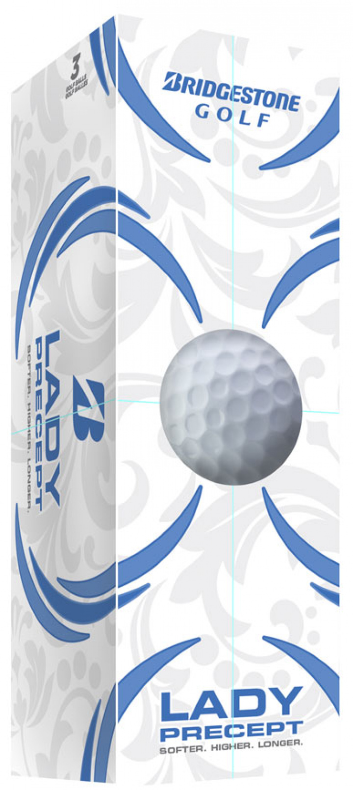 Bridgestone Golfboll Lady Precept 2022 vit (1st 3-pack) i gruppen Golfbollar / Bridgestone Golfbollar hos Dimbo Golf AB (4918027-10)