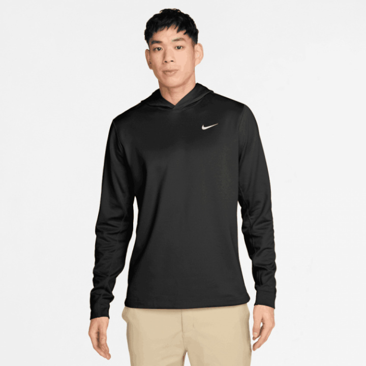 Nike Långärmad Golftröja Velocity Therma-Fit Hoodie Svart i gruppen Golfkläder / Herrkläder / Golftröjor hos Dimbo Golf AB (5054002-0104r)