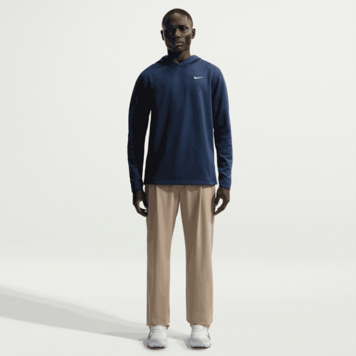 Nike Långärmad Golftröja Velocity Therma-Fit Hoodie Marinblå i gruppen Golfkläder / Herrkläder / Golftröjor hos Dimbo Golf AB (5054002-4194r)
