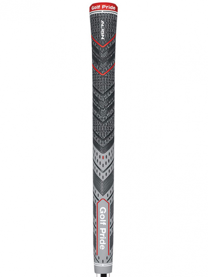 Golf Pride Golfgrepp Herr MCC Plus 4 Rygg Aligned Grå/Röd Standard 60 i gruppen Tillbehör / Grepp / Golfgrepp / Golfpride Grepp hos Dimbo Golf AB (5181010-1439891)
