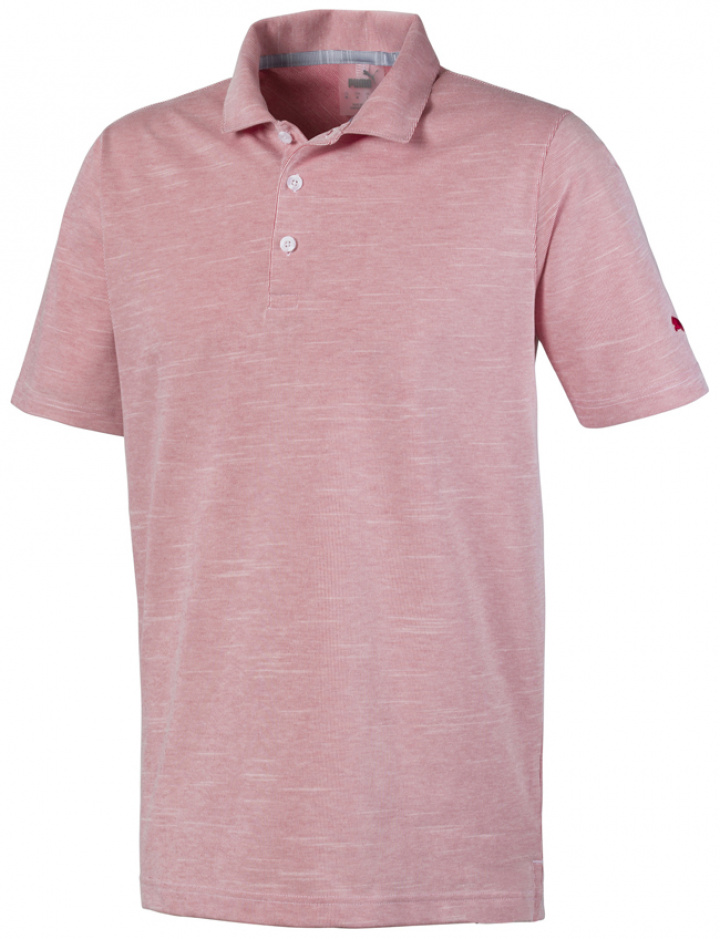 Puma Piké Herr Verticals Barbados Körsbär i gruppen Kläder / Herrkläder / KORTÄRMAT hos Dimbo Golf AB (5550058-1004r)