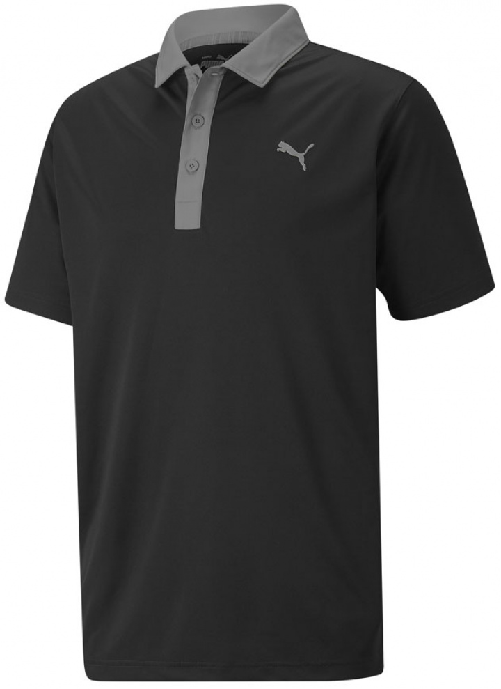 Puma Piké Herr Gamer Svart/Quiet Shade i gruppen Kläder / Herrkläder / KORTÄRMAT / Puma Pike hos Dimbo Golf AB (5550075-0024r)