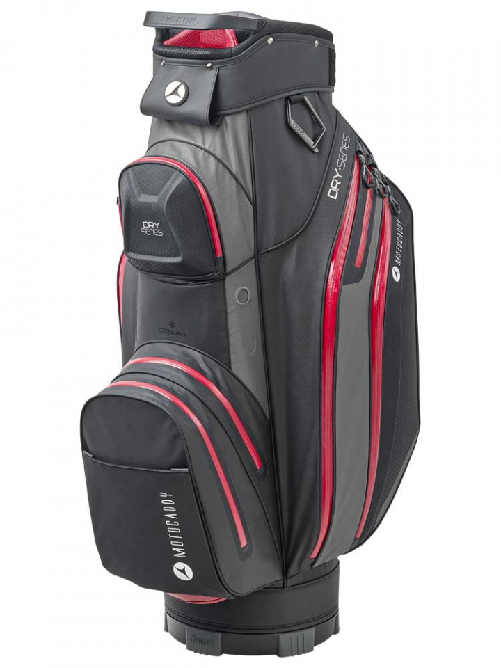 MotoCaddy Vagnbag Dry Series WP Grå/Röd i gruppen Bagar / Vagnbagar / Motocaddy Vagnbag hos Dimbo Golf AB (5712012-24GR)