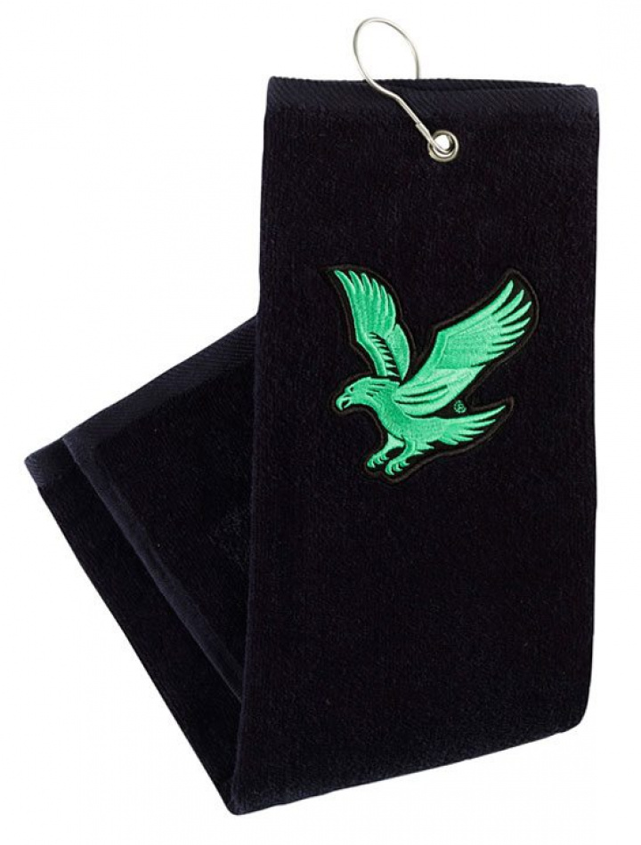 Lyle & Scott Handduk Trifold Svart i gruppen Tillbehör / Golftillbehör / Golfhanddukar hos Dimbo Golf AB (6243001)