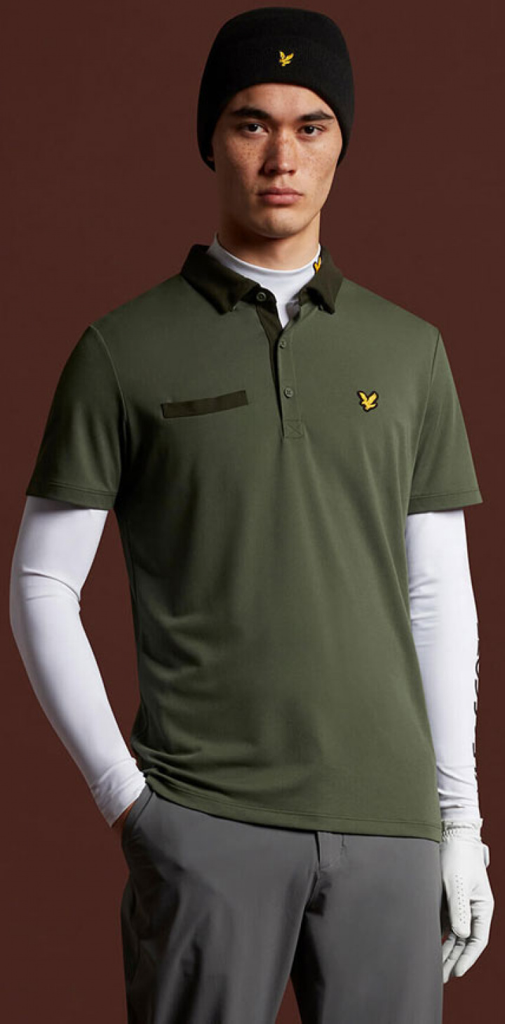 Lyle & Scott Piké Aviemoore Herr Grön i gruppen Kläder / Herrkläder / KORTÄRMAT hos Dimbo Golf AB (6250023-654r)
