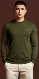 Lyle & Scott Crew Neck Pullover Herr Grön