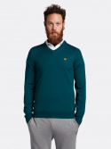 Lyle & Scott Pullover Herr V-Hals Golf Grön