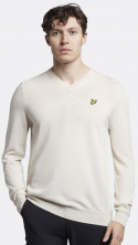 Lyle & Scott Pullover Herr V-Hals Brun