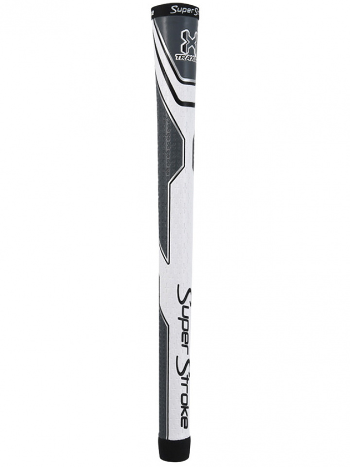 Super Stroke Golfgrepp Herr Traxion Tour Vit/Grå Standardstorlek i gruppen Tillbehör / Grepp / Golfgrepp / SuperStroke Herrgrepp hos Dimbo Golf AB (6381011-646114)