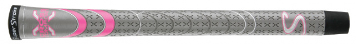Super Stroke Golfgrepp Dam Cross Comfort Grå/Rosa Undersize i gruppen Tillbehör / Grepp / Golfgrepp / SuperStroke Damgrepp hos Dimbo Golf AB (6381030-446010)