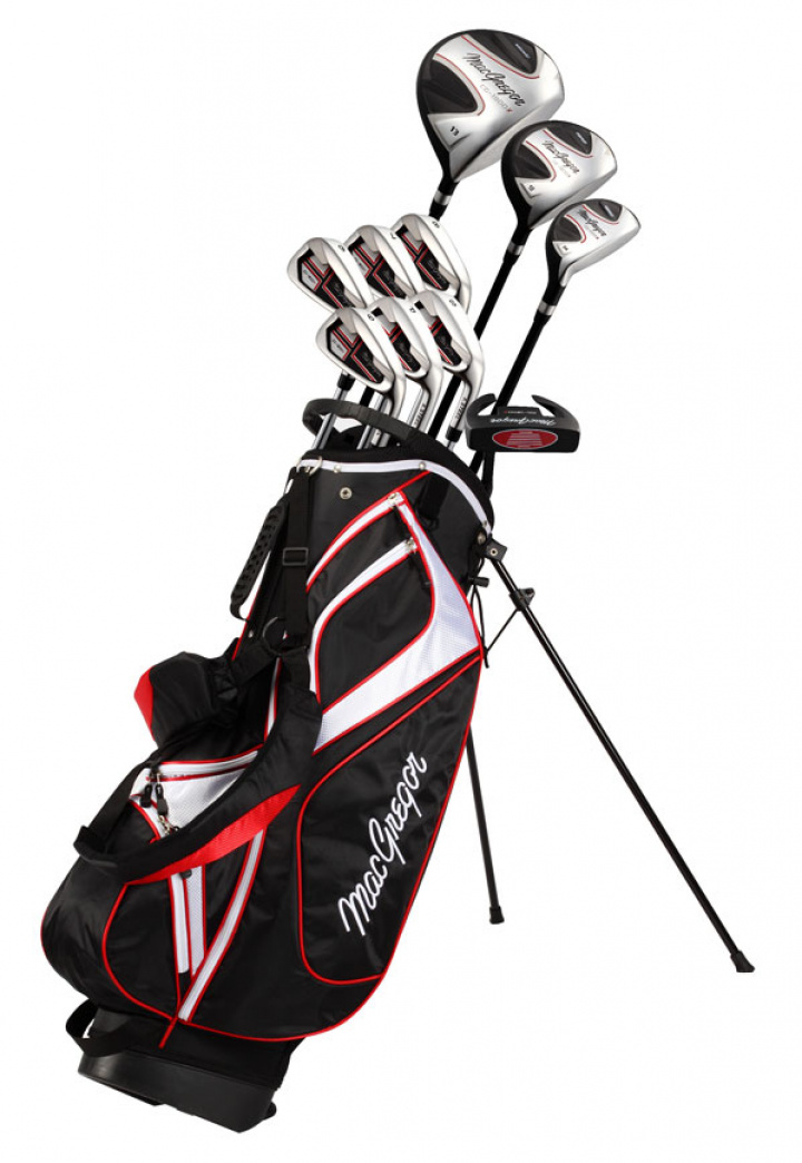 MacGregor Startpaket Herr Höger (Vanligast) Bärbag Stål/Grafit + 1 tum i gruppen Golfklubbor / Nybörjarset Golf hos Dimbo Golf AB (6680001-11151)