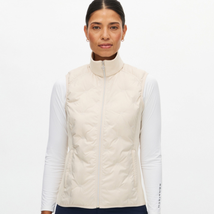 Röhnisch Vindväst Padded Windbreaker Oatmeal i gruppen Kläder / Damkläder / VINDPLAGG / Röhnisch Vindjacka hos Dimbo Golf AB (6738033-S4454r)
