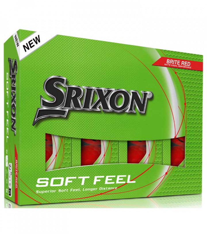 Srixon Softfeel Golfboll Brite Röd (1st dussin) i gruppen Golfbollar / Dussin hos Dimbo Golf AB (6815030-352365)