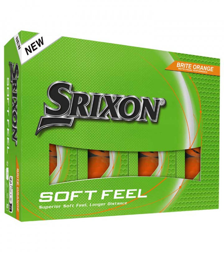 Srixon Softfeel Golfboll Brite Orange (1st dussin) i gruppen Golfbollar / Dussin hos Dimbo Golf AB (6815030-352408)